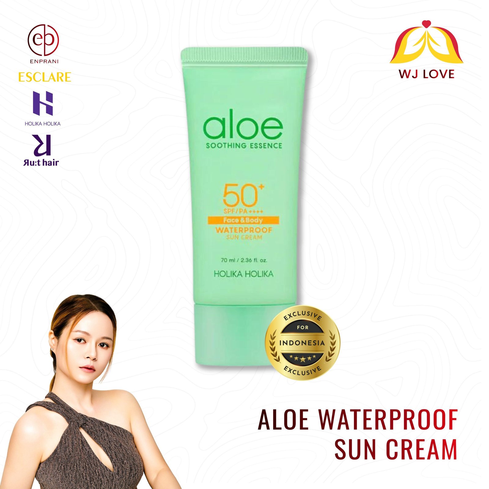 Aloe Waterproof Sun Cream - gambar 2