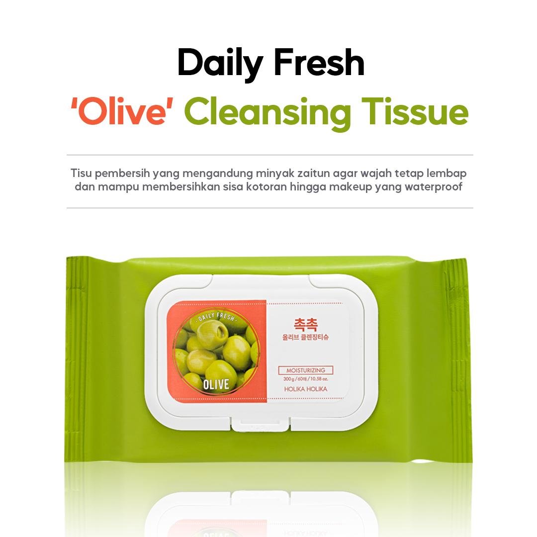 Daily Fresh Olive Cleansing Tissue - gambar 2