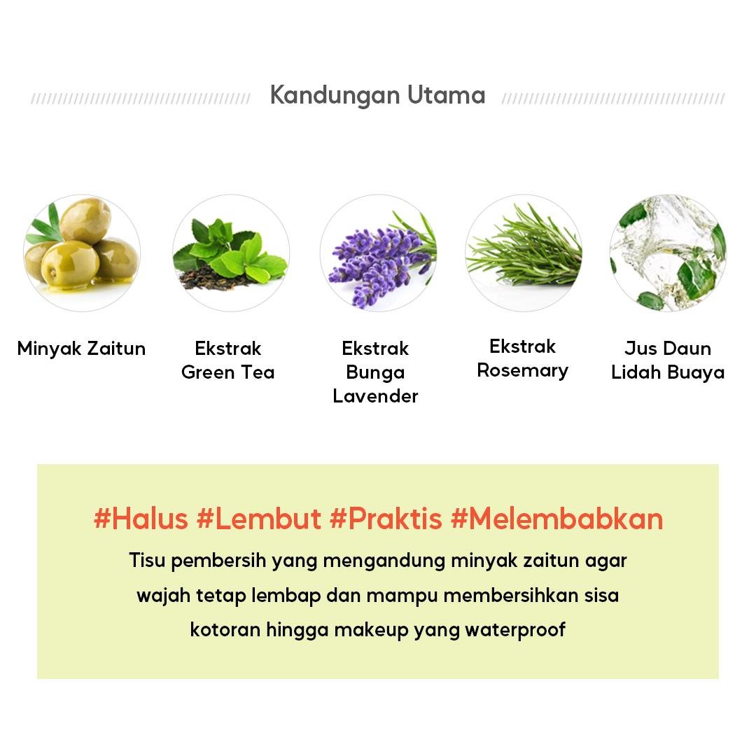 Daily Fresh Olive Cleansing Tissue - gambar 4