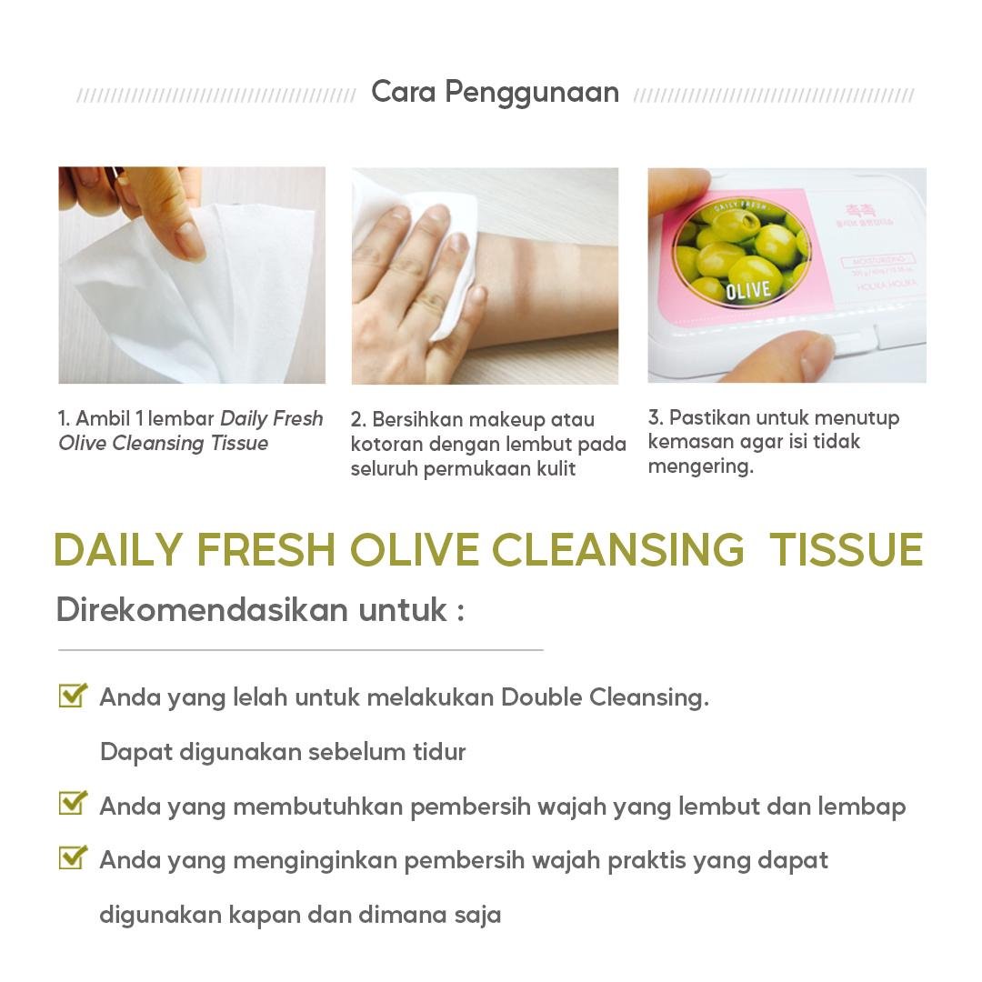 Daily Fresh Olive Cleansing Tissue - gambar 6