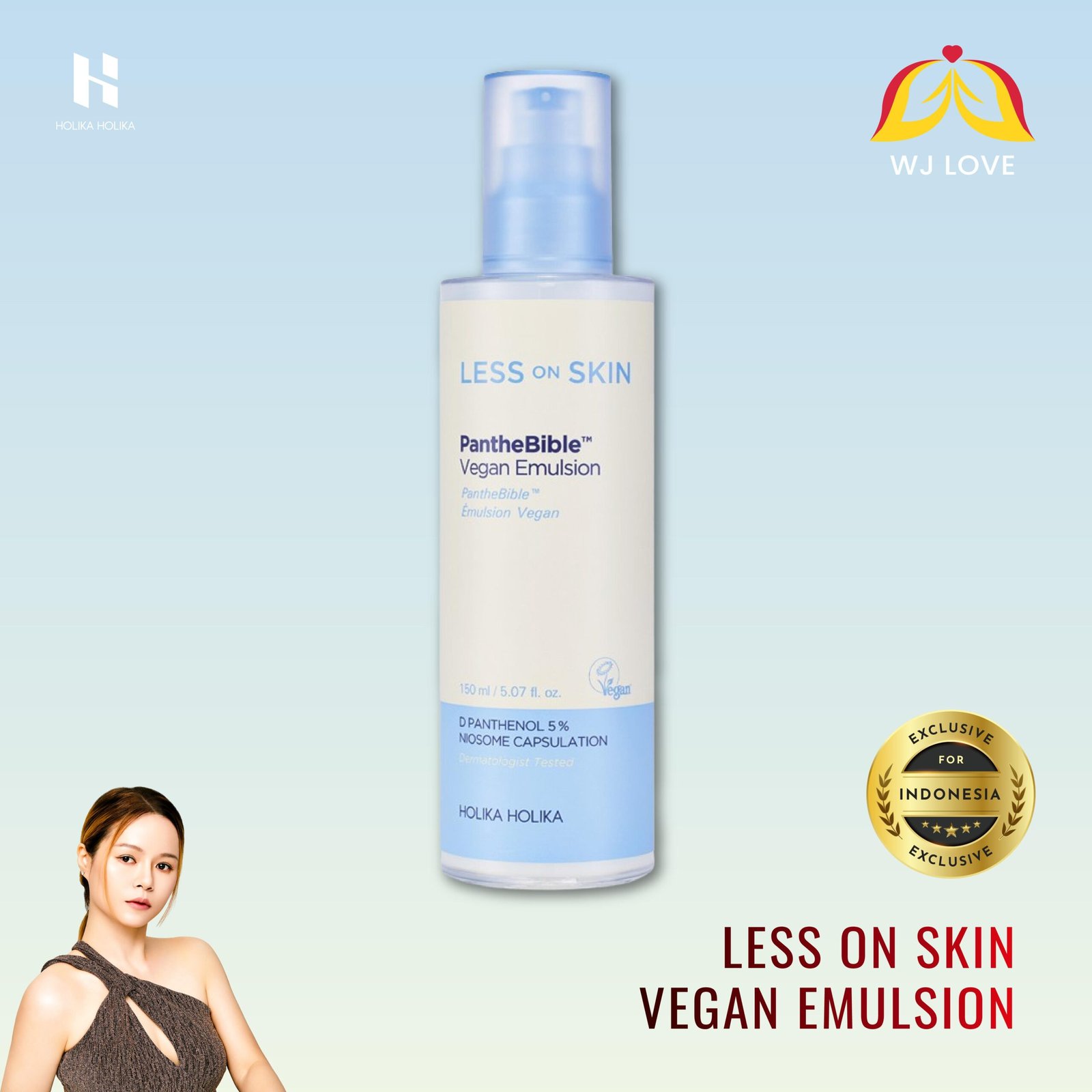 Less On Skin PantheBible Vegan Emulsion - gambar 1