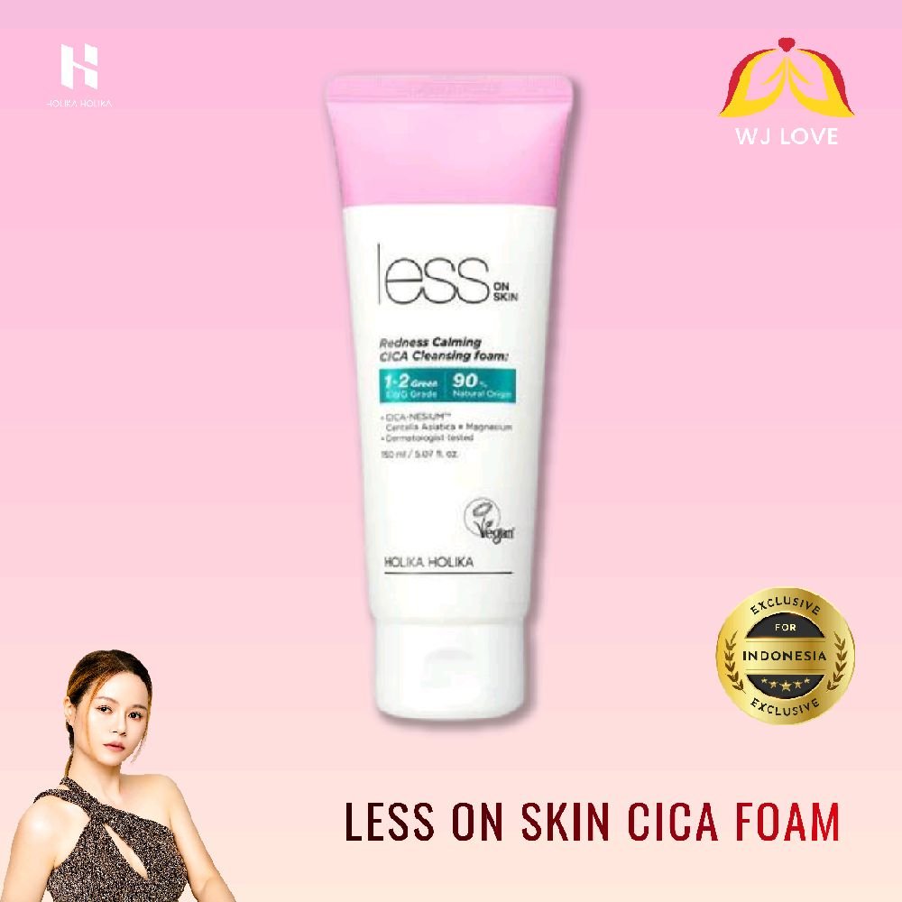 Less on Skin Redness Calming Cica Cleansing Foam - gambar 1