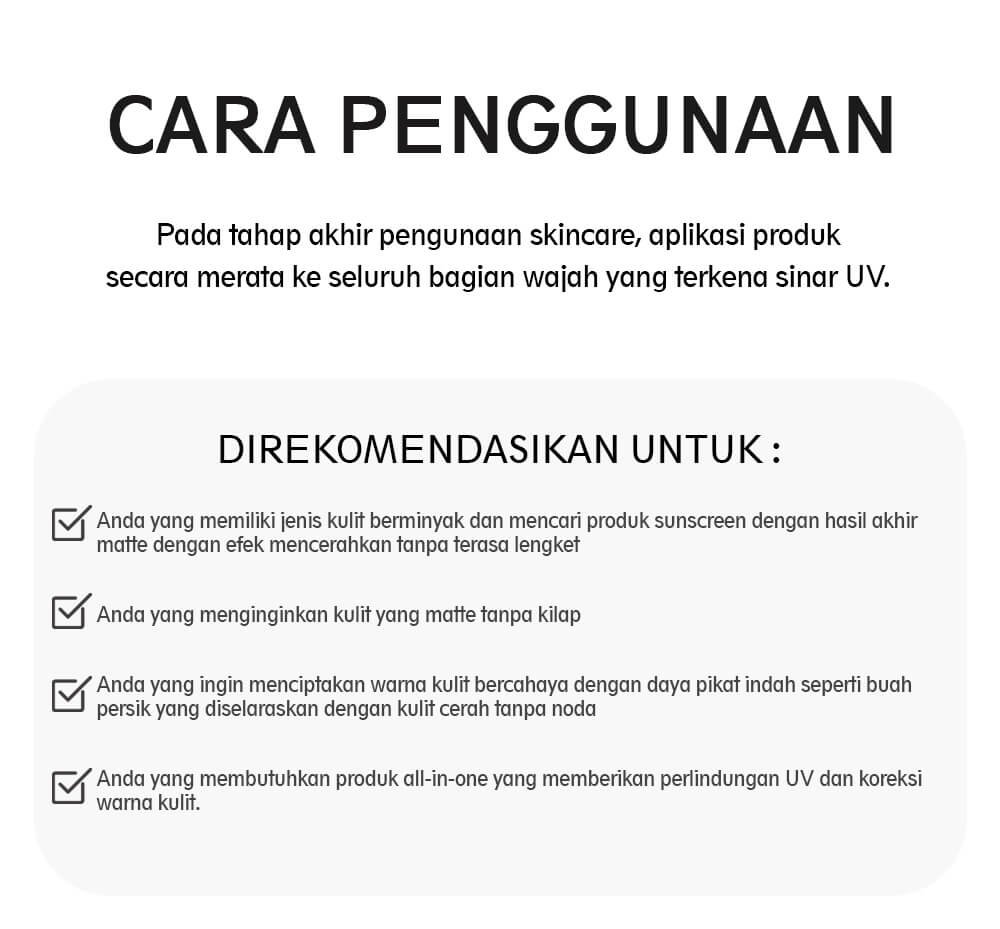 Make Up Sun Cream Matte Tone Up - gambar 8