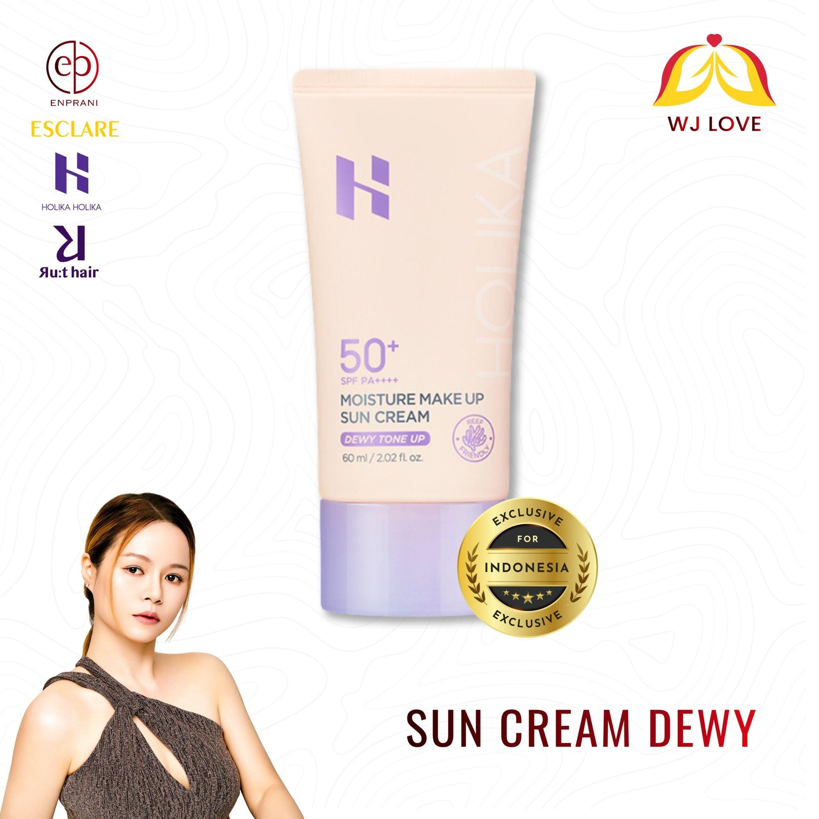Moisture Make Up Sun Cream Dewy Tone Up - gambar 2
