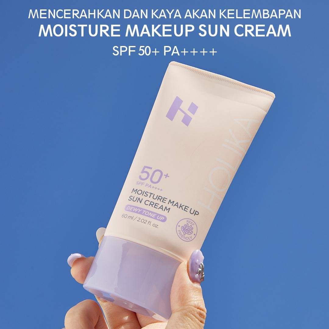 Moisture Make Up Sun Cream Dewy Tone Up - gambar 4