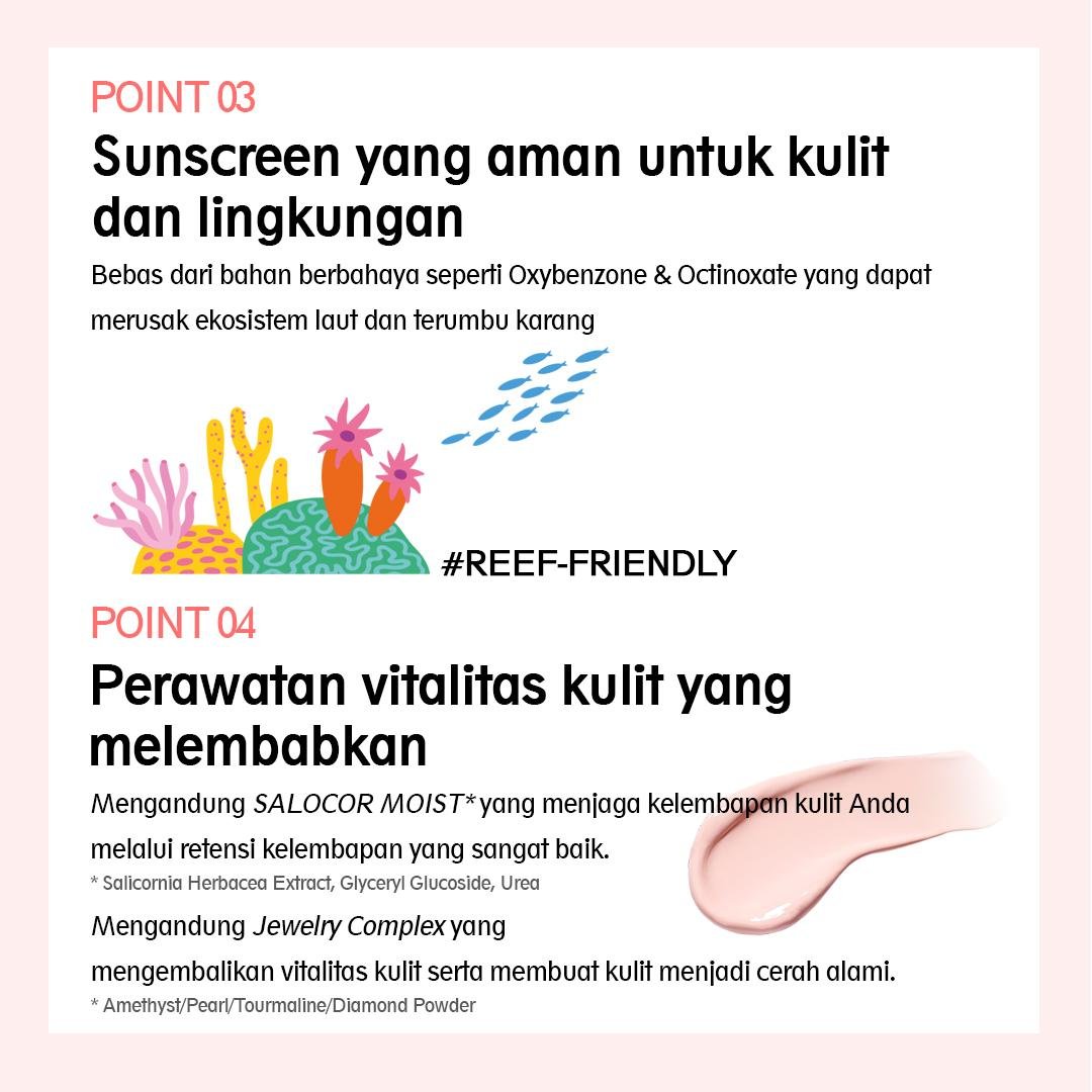 Moisture Make Up Sun Cream Dewy Tone Up - gambar 6