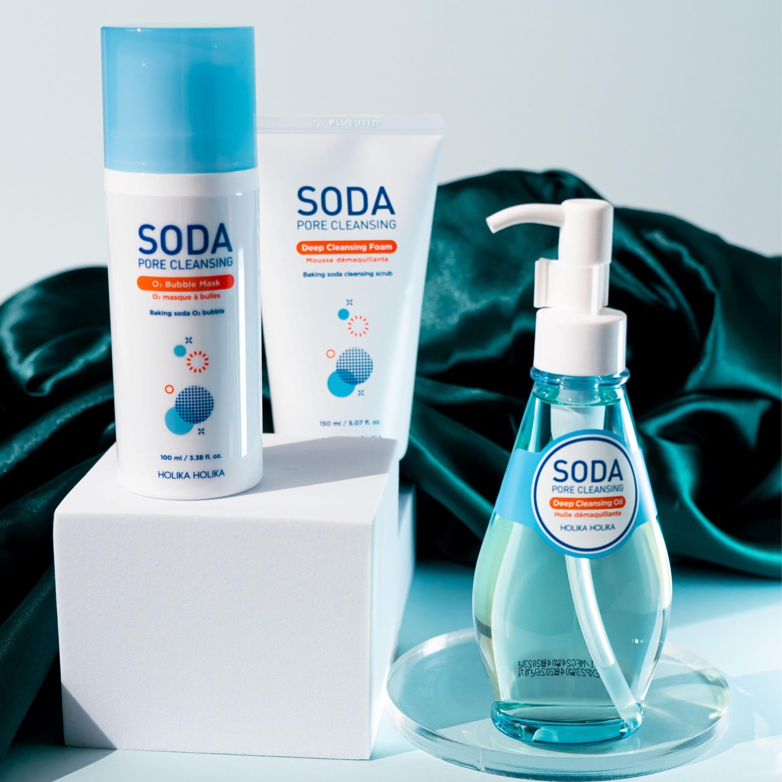Paket Soda Pore Cleansing - Deep Cleansing Foam, Deep Cleansing Oil, O2 Bubble Mask. - gambar 2