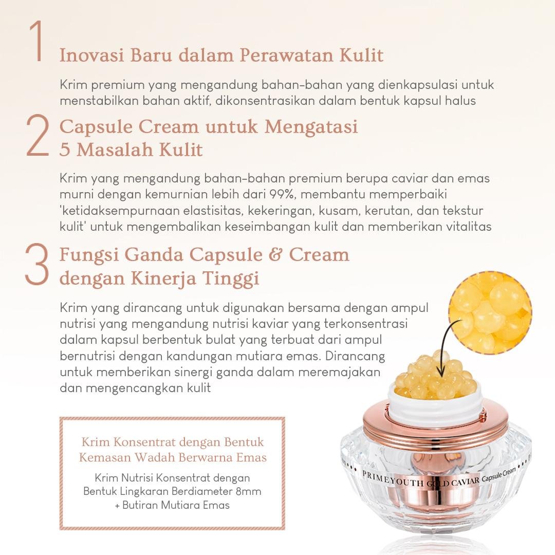 Prime Youth Gold Caviar Cream - gambar 4