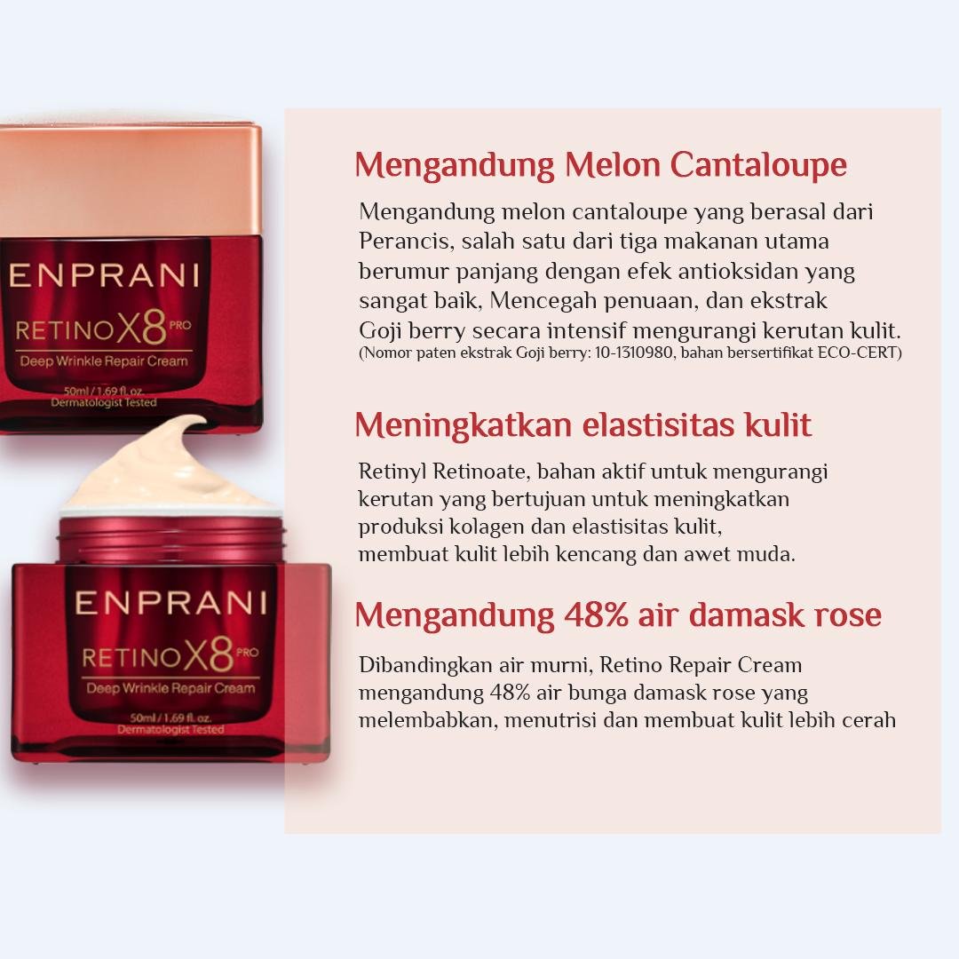 Retino X8 Pro Deep Wrinkle Repair Cream Set - gambar 3