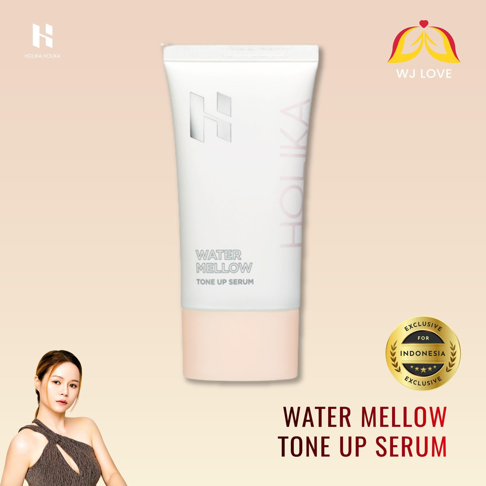 Water Mellow Tone Up Serum - gambar 1