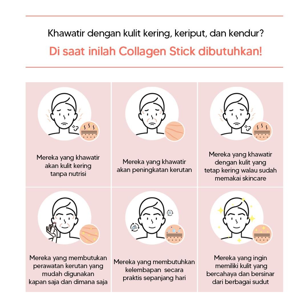 Wrinkle Care Pomegranate Collagen Stick - gambar 4