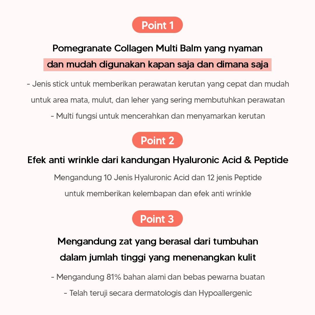 Wrinkle Care Pomegranate Collagen Stick - gambar 7